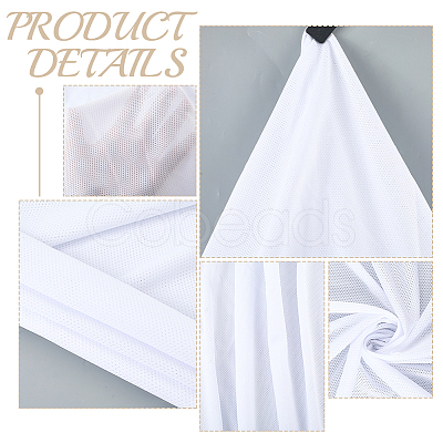 Polyester Elastic Eyelet Fabric AJEW-WH20006-273C-1