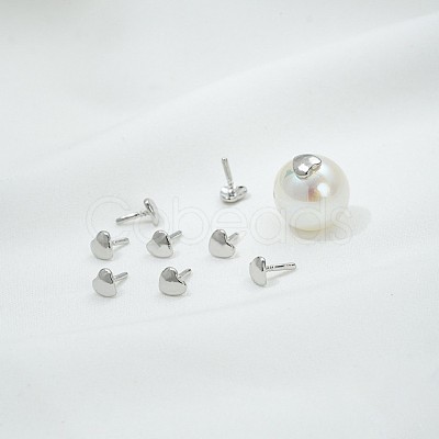 Heart Brass Head Pins KK-U051-02P-01-1