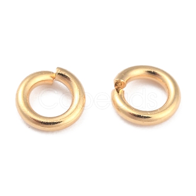 Rack PlatingBrass Open Jump Rings KK-O139-18I-G-1