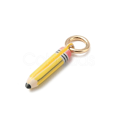 Spray Painted Brass Pendants KK-CBAEB58-07D-1