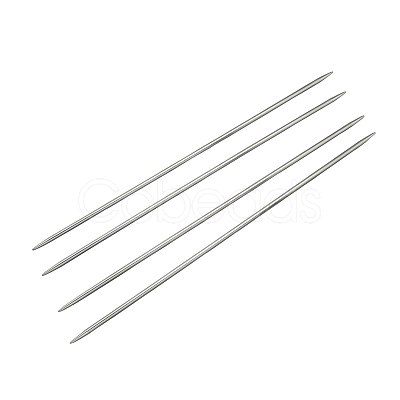 Tarnish Resistant Stainless Steel Double Pointed Knitting Needles(DPNS) TOOL-R044-350x3.25mm-1