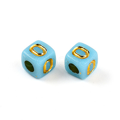 Plating Acrylic Beads OACR-N140-01F-O-1