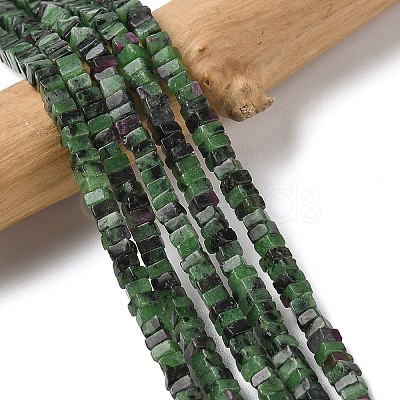 Natural Ruby in Zoisite Beads Strands G-A280-C09-01-1
