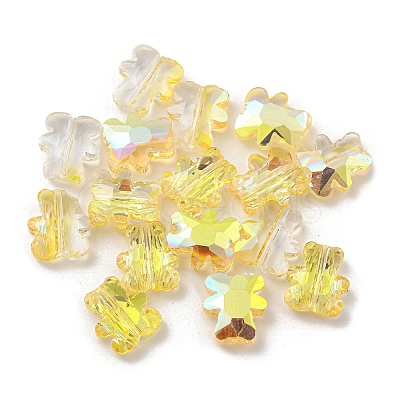 100Pcs Electroplate Glass Beads EGLA-P058-HR01-1