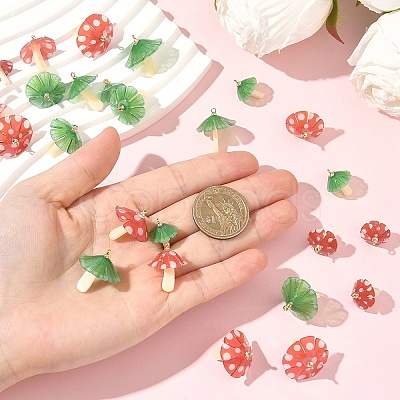 15Pcs 3 Styles Plastic Pendants KY-YW0002-28A-1