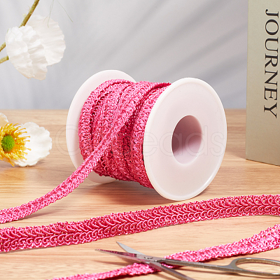 10Yards Polyester Lace Trim Ribbon OCOR-GF0004-83D-1