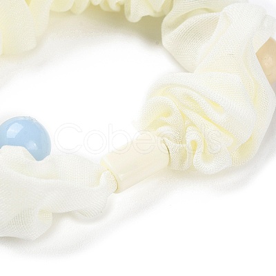 Cloth Elastic Hair Ties OHAR-H002-02B-1