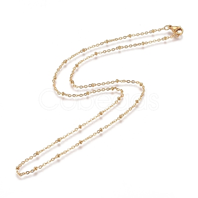 304 Stainless Steel Cable Chains/Satellite Chains Necklaces NJEW-L159-07B-G-1