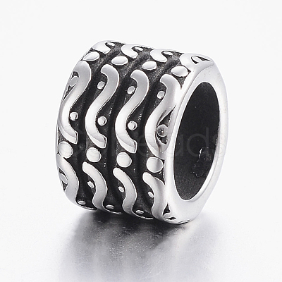 304 Stainless Steel Beads STAS-H440-43AS-1