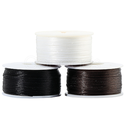 3 Rolls 3 Colors Special Coated Nylon Beading Threads for Seed Beads OCOR-PA0001-01B-1