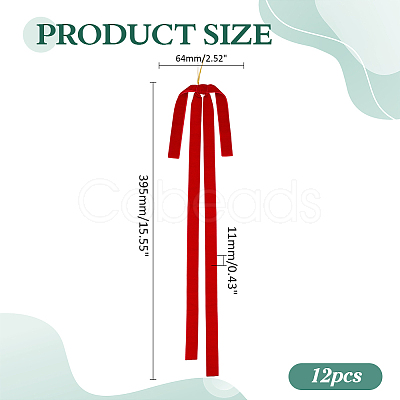 Polyester Bowknot Pendant Decorations FIND-ME0002-74A-1