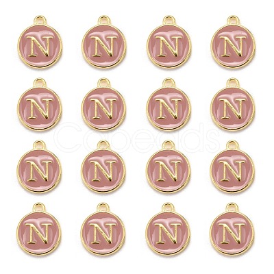 Golden Plated Alloy Enamel Charms ENAM-S118-07N-1