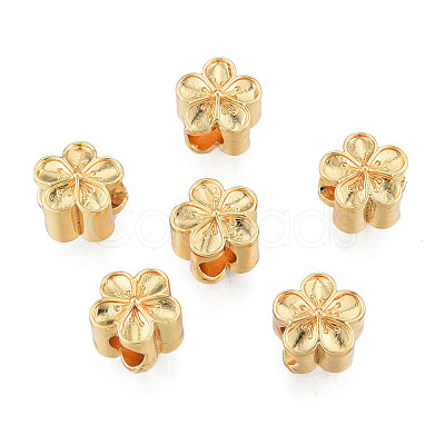 Brass European Beads KK-N259-24-1