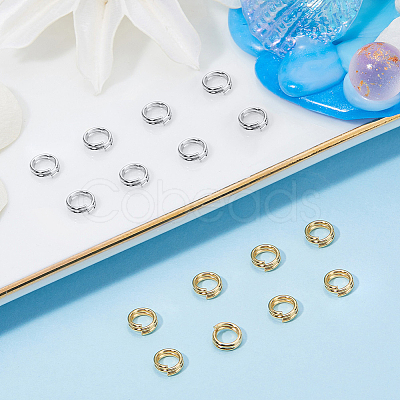 160Pcs 2 Colors Brass Split Rings KK-BBC0023-08A-1