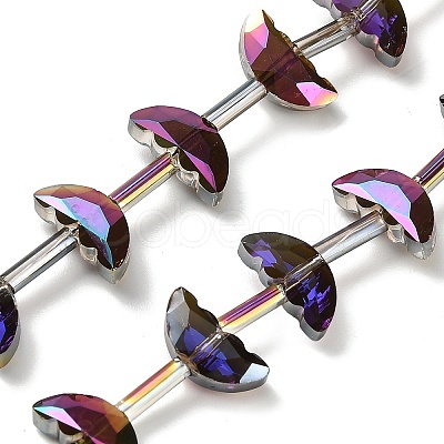 Electroplate Transparent Glass Beads EGLA-H112-05HR-02-1