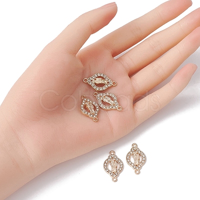 Religion Alloy Connector Charms with Crystal Rhinestone FIND-YW0003-47-1