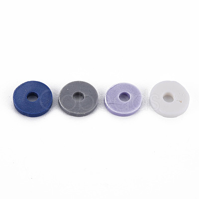 Handmade Polymer Clay Beads Strands CLAY-R089-8mm-T010-1