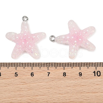 Transparent Resin Pendants RE-CBAF00C-10-1
