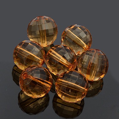 Transparent Acrylic Beads PL544Y-12-1