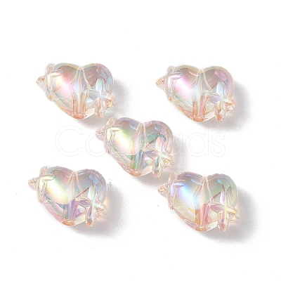 Transparent Acrylic Beads X-OACR-B005-01B-1