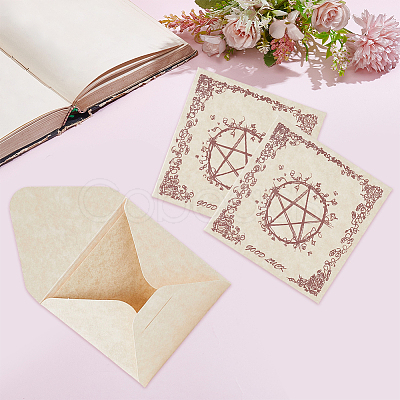 36Pcs Pentagram Pattern Tarot Card Theme Paper Greeting Card WICR-CN0001-04-1