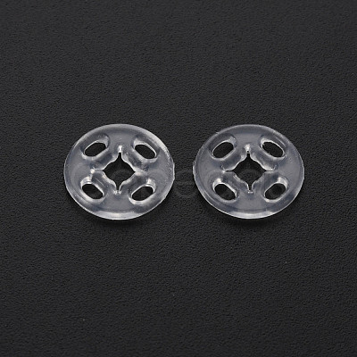 Transparent Resin Snap Fasteners BUTT-N018-008-01-1