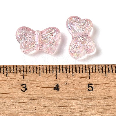 UV Plating Transparent Acrylic Beads OACR-G036-14G-1