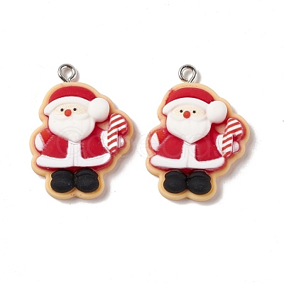 Christmas Theme Opaque Resin Pendants FIND-E025-03-1