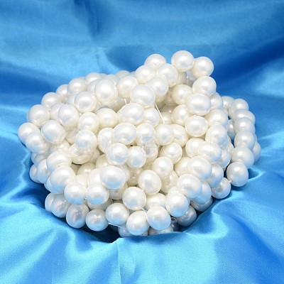 Oval Shell Pearl Bead Strands BSHE-L013-S-A013A-1