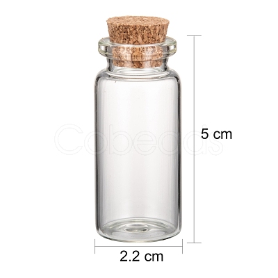 Glass Jar Bead Containers CON-Q005-1