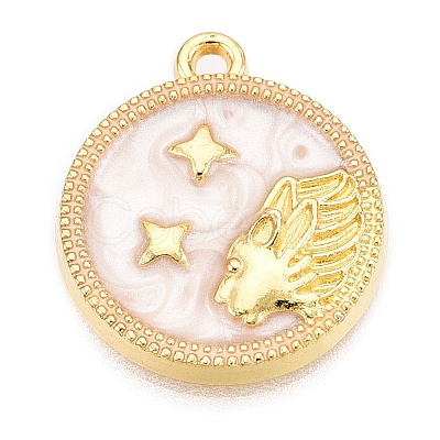 Alloy Enamel Pendants X1-ENAM-T021-03F-1