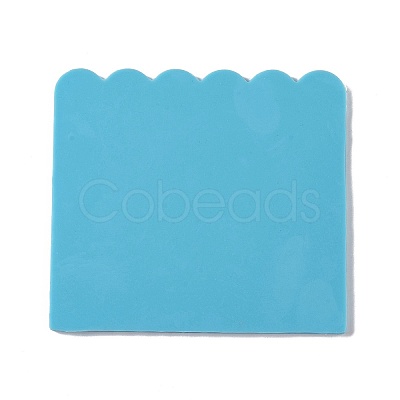 DIY Flat Round with Flower Pattern Pendant Food Grade Silicone Molds DIY-G083-07-1