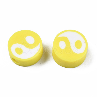 Handmade Polymer Clay Beads CLAY-T016-65B-1