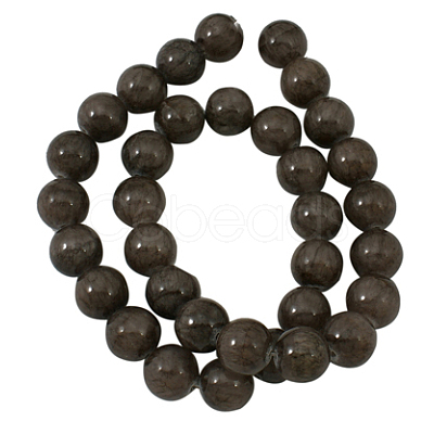 Natural Yellow Jade Beads Strands X-JBR10mm-23-1