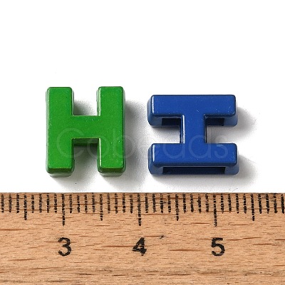 Alloy Spray Paint Slide Charms PALLOY-TAC0018-03-H-1