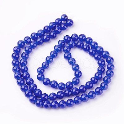 Imitation Jade Glass Beads Strands DGLA-S076-10mm-M-1