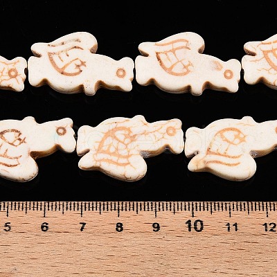 Synthetic Turquoise Beads Strands UNKW-T001-08-1