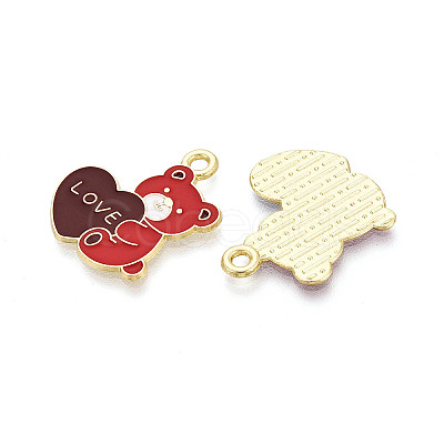 Valentine's Day Alloy Enamel Pendants ENAM-T023-16A-1