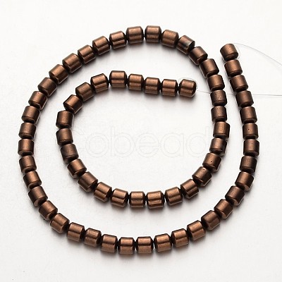Electroplate Non-magnetic Synthetic Hematite Bead Strands G-F300-28-08-1