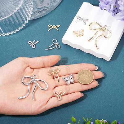 10Pcs 10 Styles Alloy Pendants FIND-TA0008-92-1