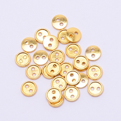 Alloy Mini Buttons PALLOY-WH0076-49B-G-1