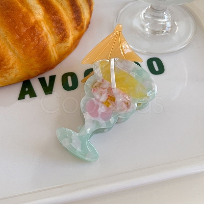 Cellulose Acetate Claw Hair Clips PW-WG24691-02-1
