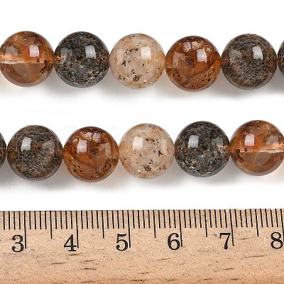 Natural Herkimer Diamond Beads Strands G-Z115-C01-10mm-1