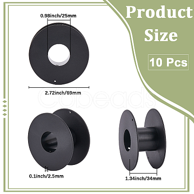 10Pcs ABS Plastic Empty Spools for Wire TOOL-SC0001-76-1