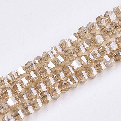 Electroplate Glass Beads Strands EGLA-S176-07B-B04-1