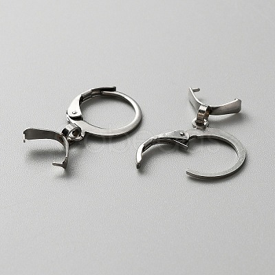 304 Stainless Steel Leverback Earring Finding LS-STAS-WH0022-87P-1
