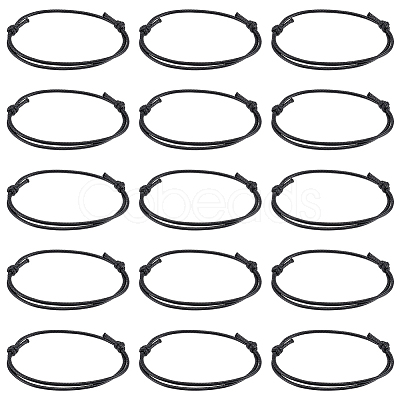 80Pcs Waxed Polyester Cord Bracelet Bracelet Makings AJEW-UN00015-1
