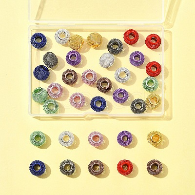 36Pcs 9 Colors Electrophoresis Iron Beads FIND-FS0004-07-1