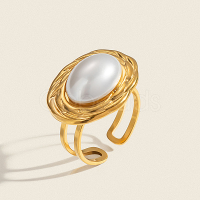 304 Stainless Steel Cuff Open Rings for Women LS-DM4444-1