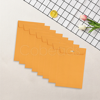 50Pcs Kraft Paper Clasp Envelopes for Storing AJEW-CP0009-98B-1